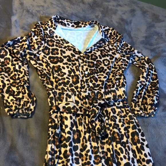Leopard Print Jumpsuit - Picture 4 of 5